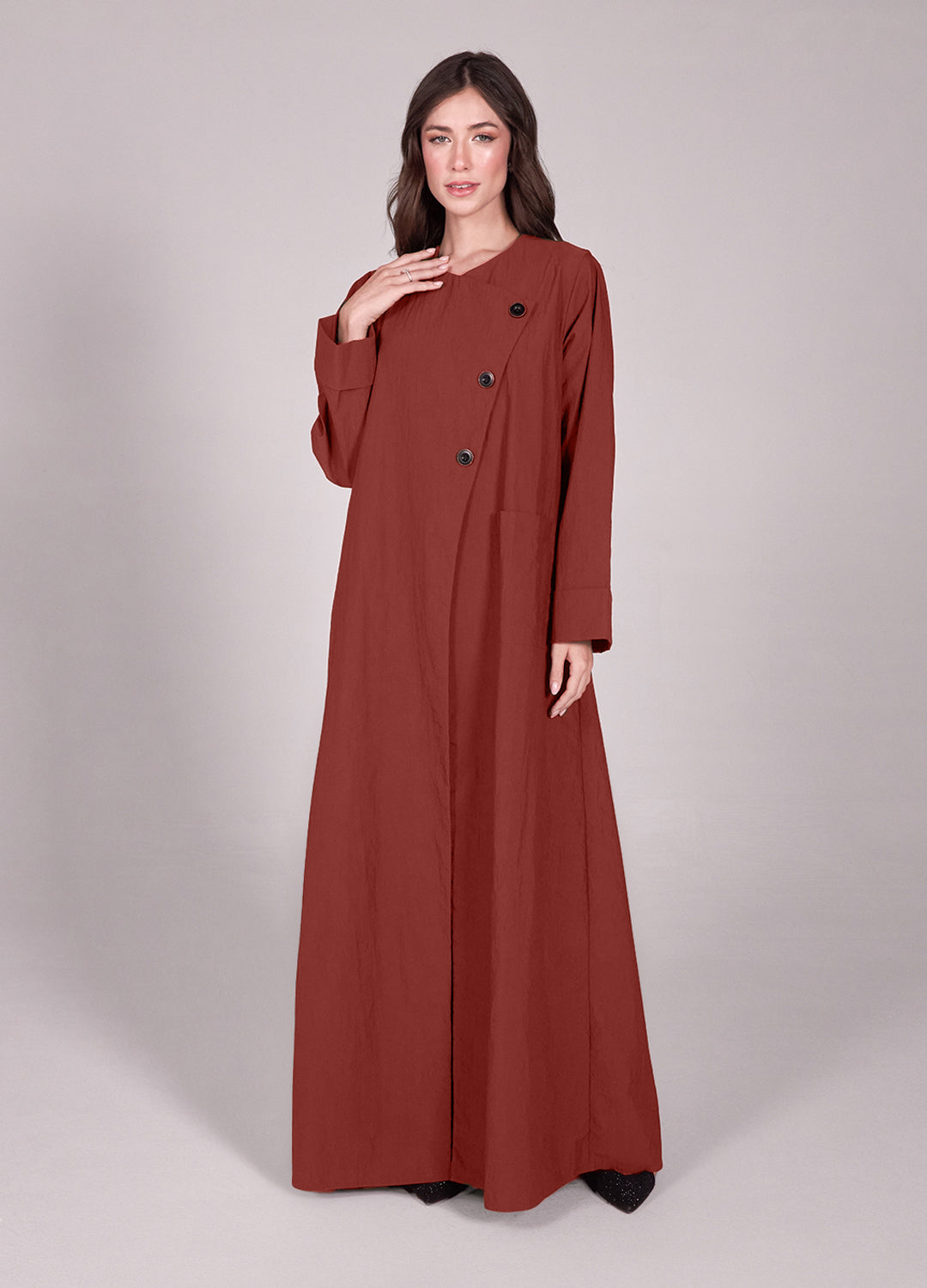 Lina Abaya Dark Orange