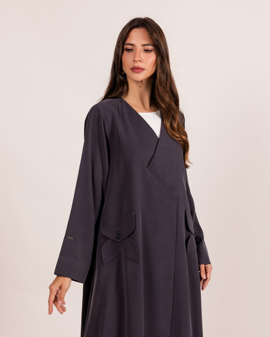 Nouf Abaya - dark purple