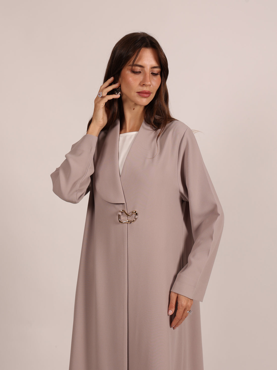 maze Abaya _ Bige milky