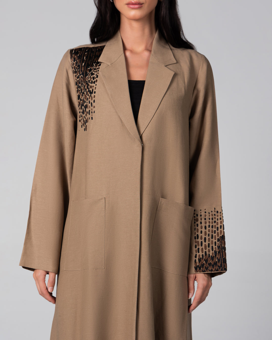 Gold Linen Abaya
