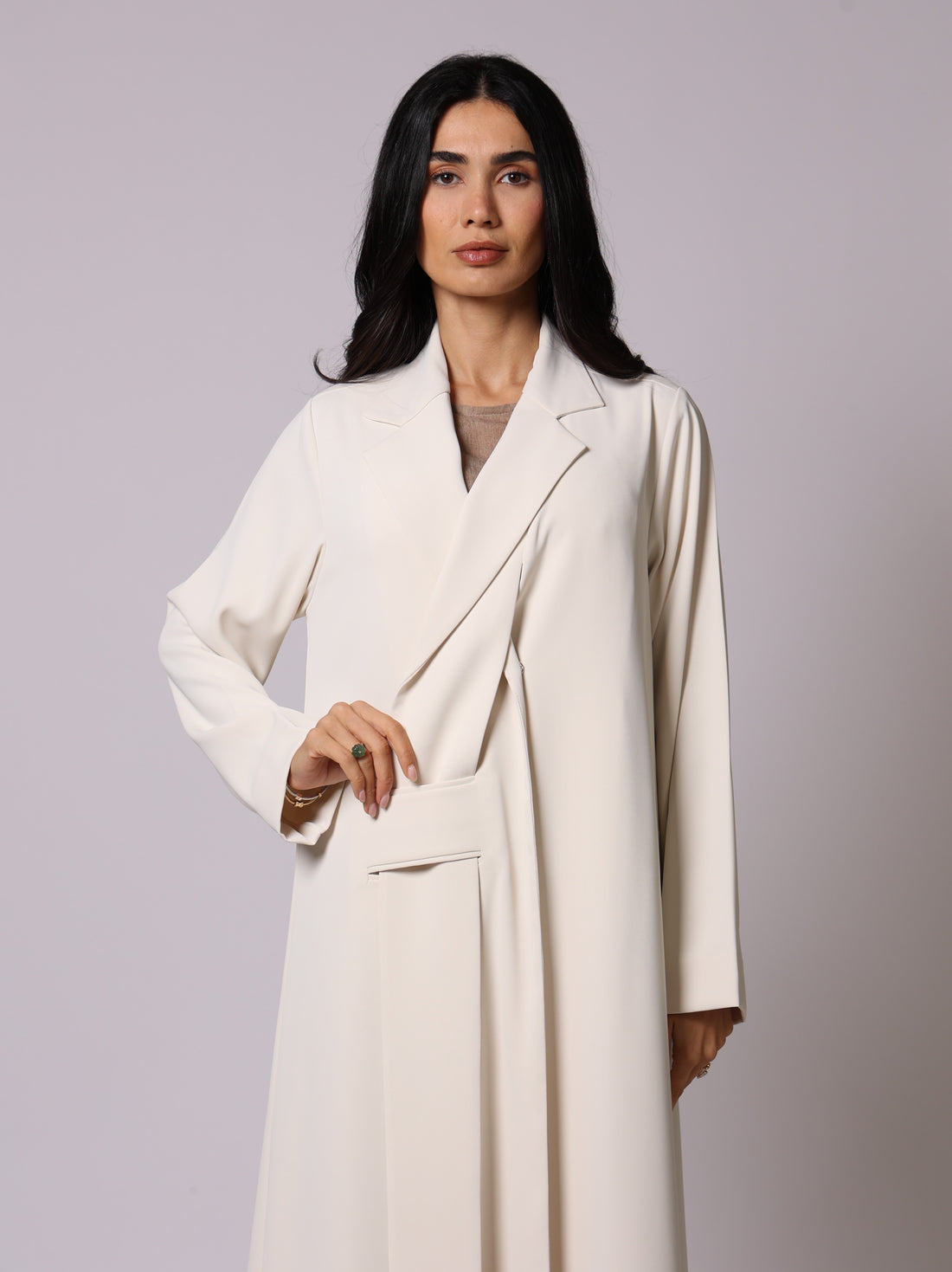 Alma Abaya — Cloudy White