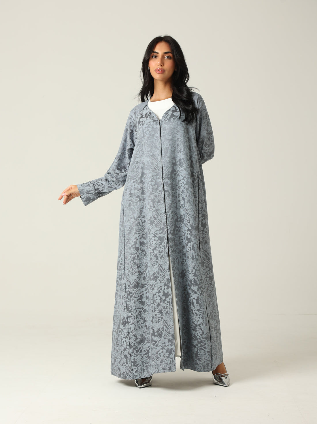 Raya Abaya - Blue Gray