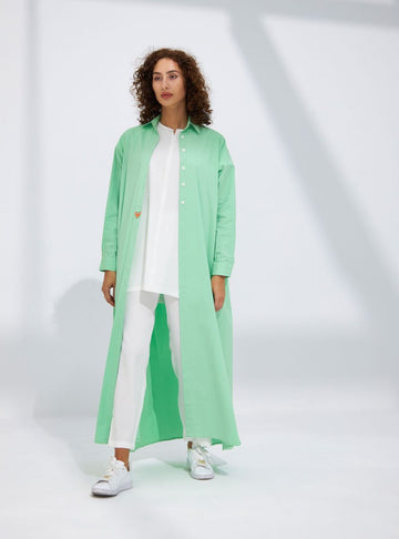 Lama Long Shirt Set - Green