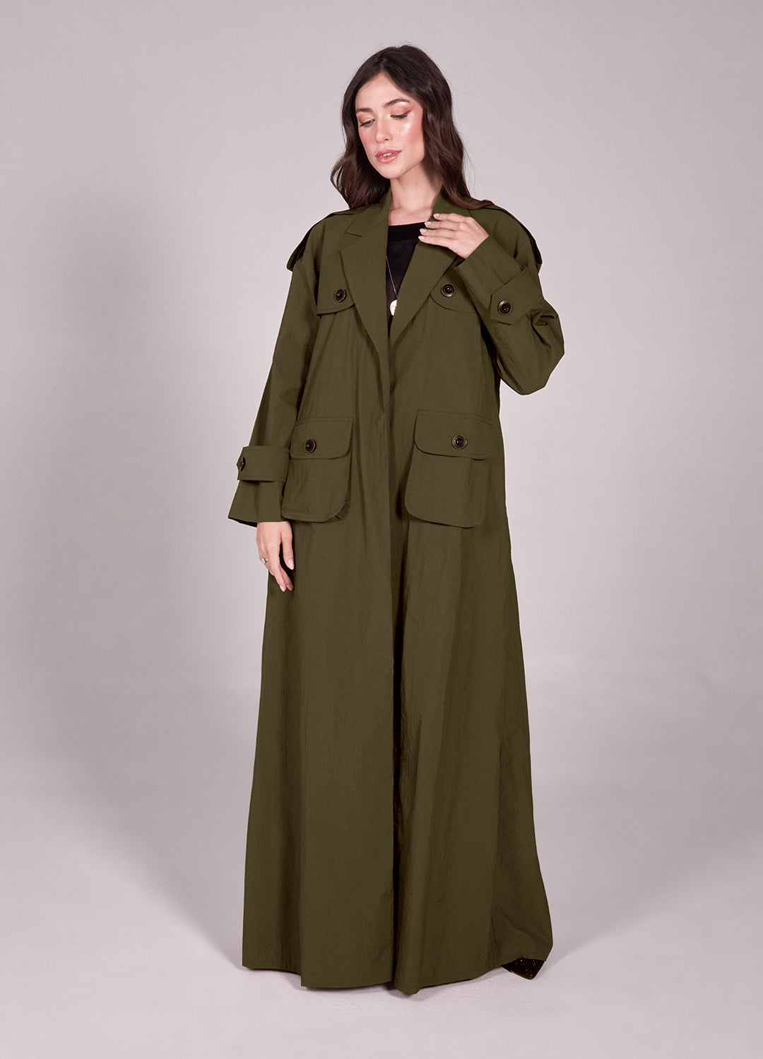 The Jacket Abaya _ Green