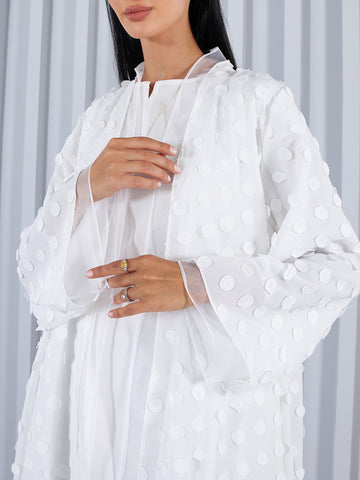 Sirin Abaya — White