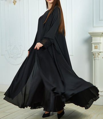 Chiffon Silk Layers Abaya