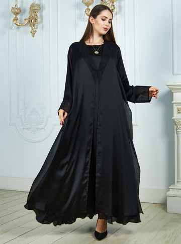 Chiffon Silk Layers Abaya