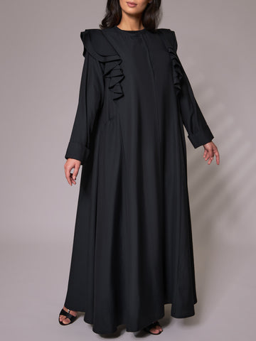 Black Tencel Abaya